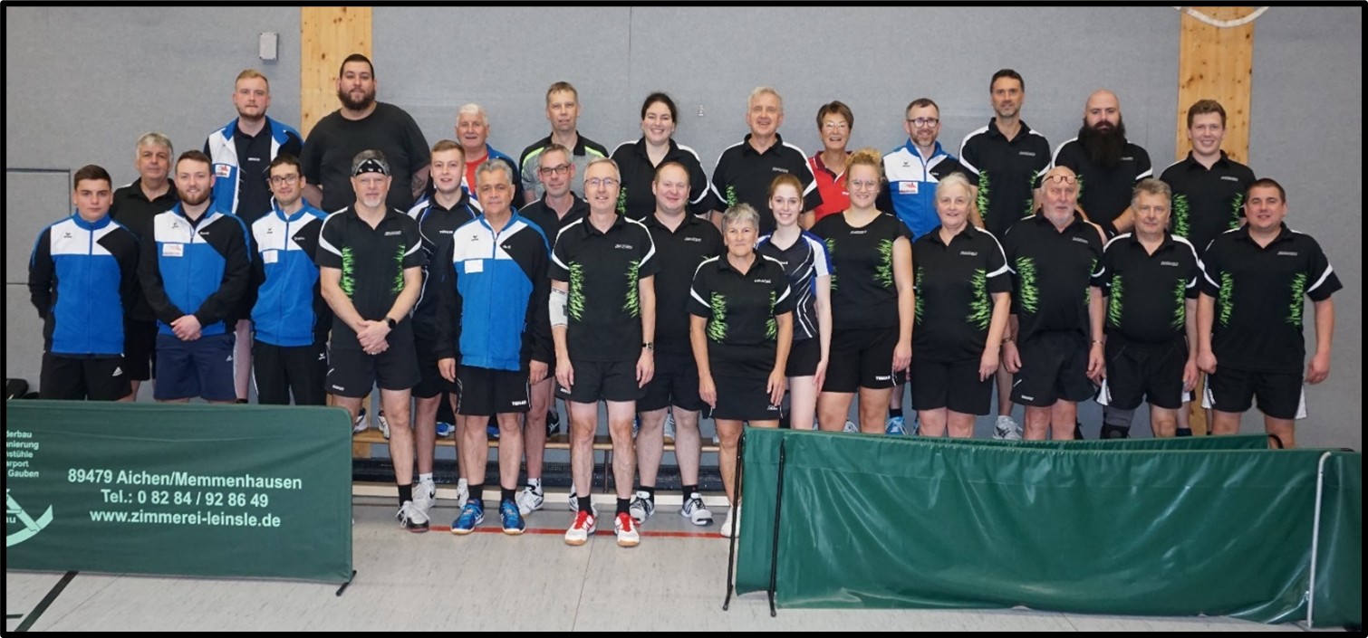 Mannschaftsbild Tischtennis