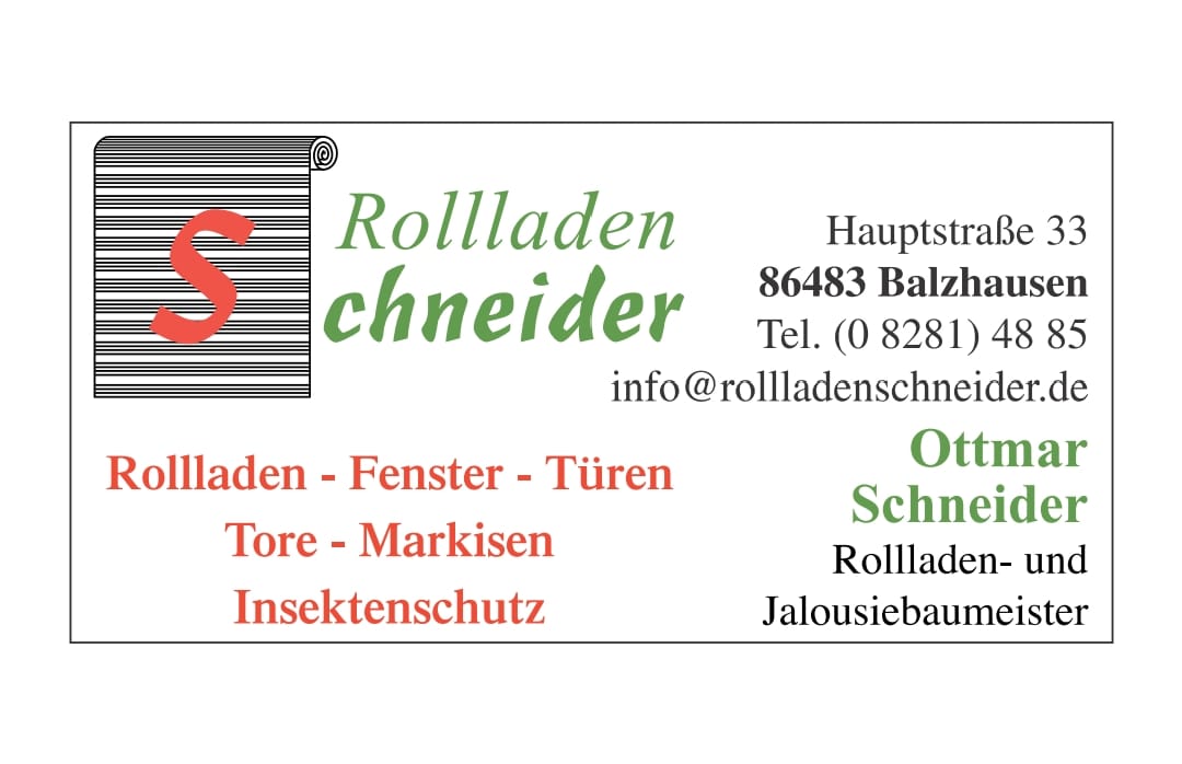 Rolladen Schneider Balzhausen